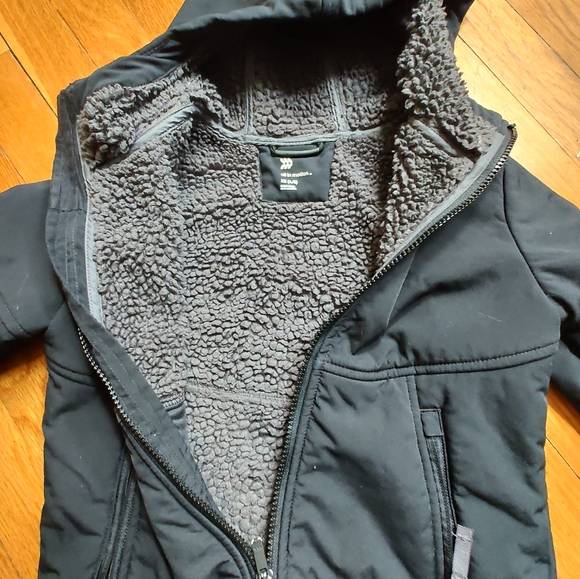 Kids size extra small 4/5 black jacket by All in motion - Picture 3 of 5